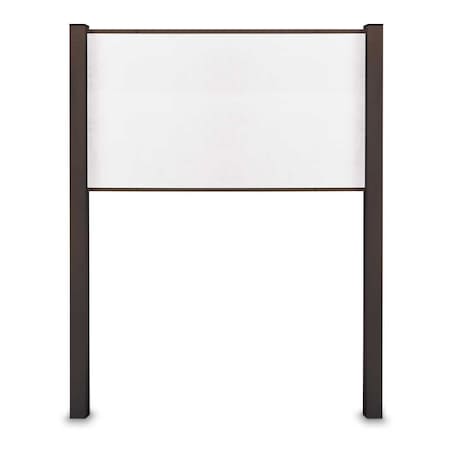 United Visual Products Corkboard, Fabric, Brnz/Blk, 3 Door, 72x48" UV307-BRONZE-BLACK